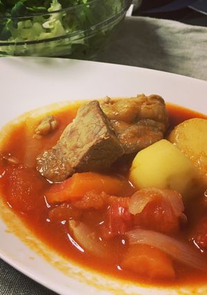 ゴロッと牛肉のトマト煮込み-レシピのメイン写真
