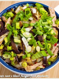 黑木耳醬炒肉絲蓋飯.柯媽媽の植物燕窩-レシピのメイン写真