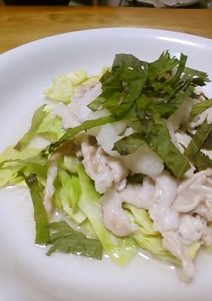 豚とキャベツのレンジ蒸しおろしポン酢-レシピのメイン写真