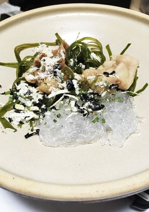 何でもタジン！#1茹で鶏皮の昆布春雨和え-レシピのメイン写真