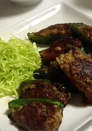 栄養満点!ピーマンの肉詰め-レシピのメイン写真