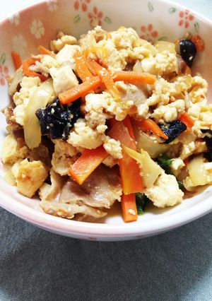 変わり！炒り豆腐-レシピのメイン写真
