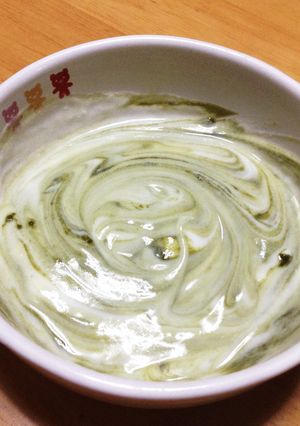 青汁ヨーグルト-レシピのメイン写真