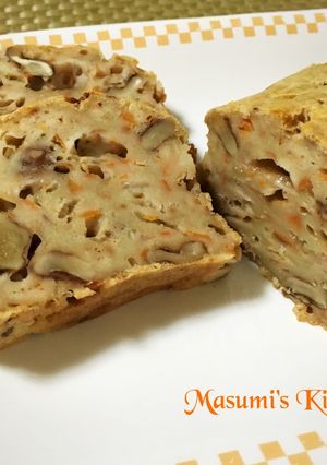 ニンジンと玉ねぎのケークサレ☆クルミ入り-レシピのメイン写真