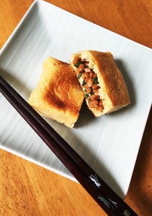 簡単！シンプルだけど美味しい小揚げ納豆-レシピのメイン写真
