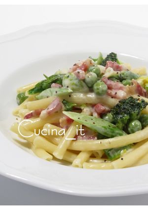 春野菜のクリームパスタ-レシピのメイン写真
