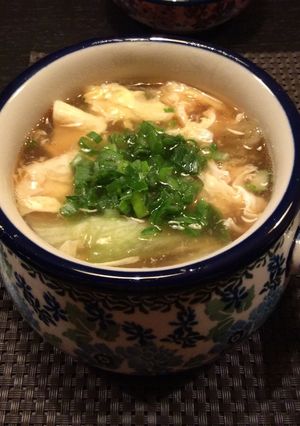 ❤️超簡単❣️レタスの卵とじ餡スープ-レシピのメイン写真