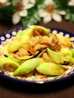 キャベツと豚肉の黒酢炒め-レシピのメイン写真