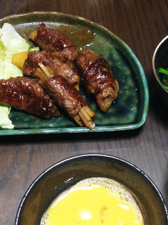 新たま・じゃが・ごぼうの牛巻きすき煮-レシピのメイン写真