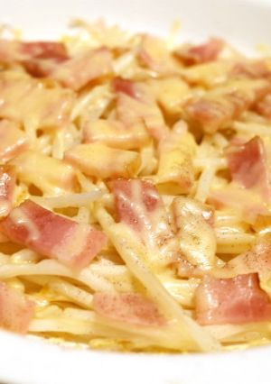 ヘルシオで簡単！もやしベーコンチーズ焼き-レシピのメイン写真