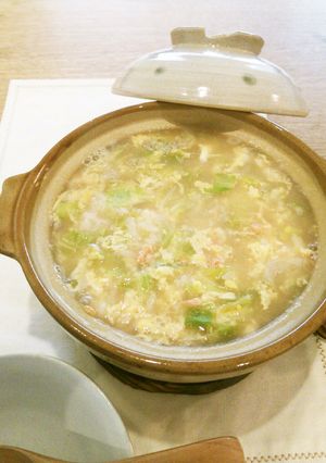 簡単☆春キャベツの味噌たまご雑炊-レシピのメイン写真