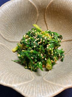 せりの胡麻和え-レシピのメイン写真