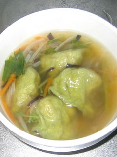 ほうれん草餃子のスープ-レシピのメイン写真