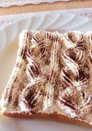 ♡♡ニット風スイーツ食パン♡♡おやつ-レシピのメイン写真