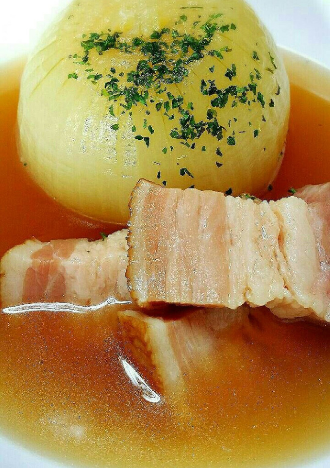 『新タマまるごととベーコンのスープ』-レシピのメイン写真