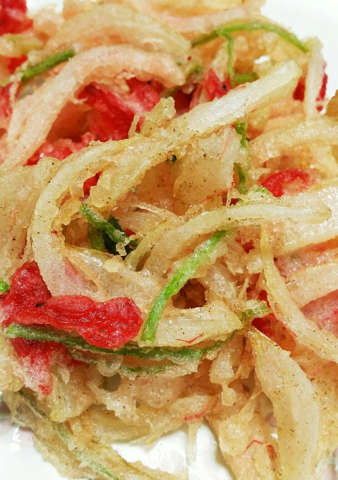 『新タマネギのかき揚げ』-レシピのメイン写真