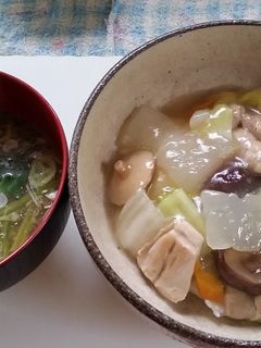 鶏肉と冬瓜の中華旨煮丼-レシピのメイン写真