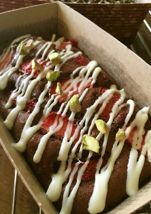 チョコレートと苺のパウンドケーキ-レシピのメイン写真