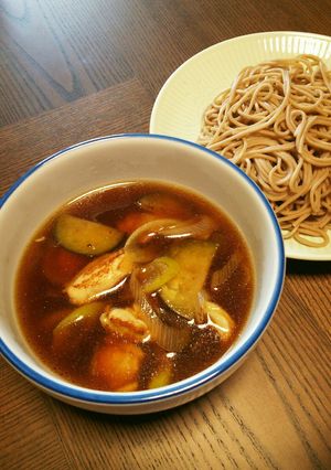あったかおつゆで❤鶏南蛮ざるそば✨-レシピのメイン写真