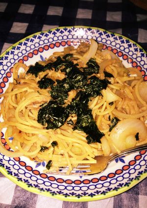 余ったイカの塩辛パスタ-レシピのメイン写真