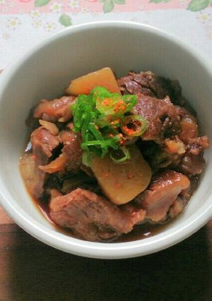 牛すじの煮込み~圧力鍋で時短!~-レシピのメイン写真