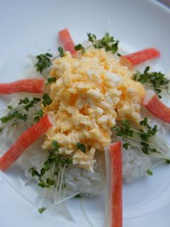 家にある材料で、簡単1人分ちらし寿司-レシピのメイン写真