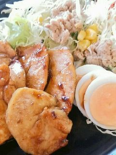 サラダチキンでヘルシー焼肉プレート-レシピのメイン写真