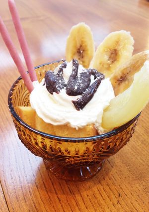 ひな祭りに♡カップケーキバナナパフェ♡-レシピのメイン写真