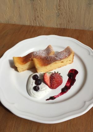 水切りヨーグルトでヘルシーチーズケーキ♪-レシピのメイン写真