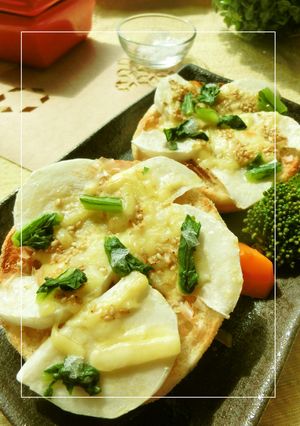 蕪のおかか昆布茶レモントースト-レシピのメイン写真