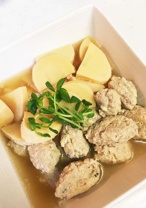 ♪鶏だんごとたけのこの煮物♪-レシピのメイン写真