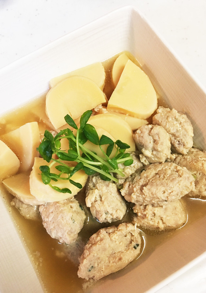 ♪鶏だんごとたけのこの煮物♪-レシピのメイン写真
