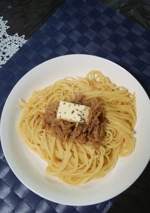 材料３つだけ！簡単☆なめたけパスタ-レシピのメイン写真