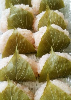 もち米で桜もち-レシピのメイン写真