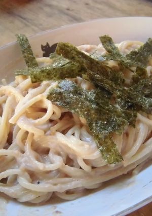 一人ごはん　納豆クリームパスタ-レシピのメイン写真