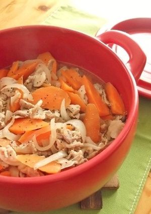 さっぱり♪豚肉と人参のぽん酢煮-レシピのメイン写真
