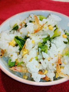 桜えびと菜の花の混ぜご飯-レシピのメイン写真