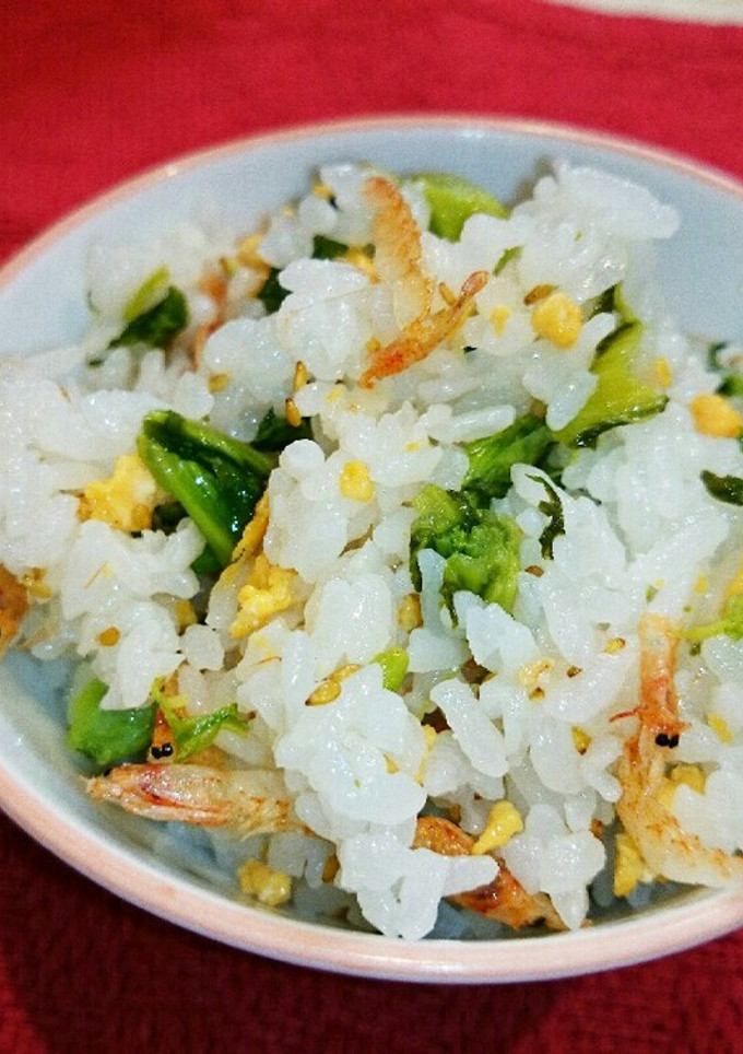 桜えびと菜の花の混ぜご飯-レシピのメイン写真