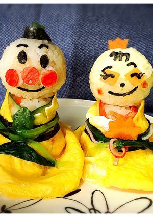 アンパンマン　ひな祭り-レシピのメイン写真