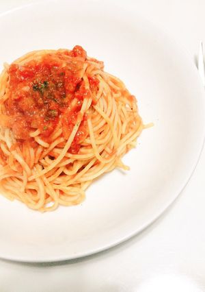 トマトスパゲティ-レシピのメイン写真