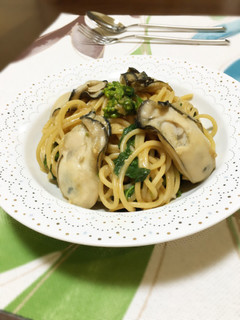 牡蠣と菜の花のコクうまパスタ♡-レシピのメイン写真