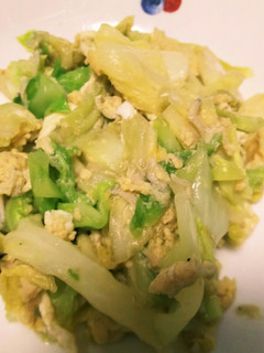簡単キャベツと卵の炒め物-レシピのメイン写真