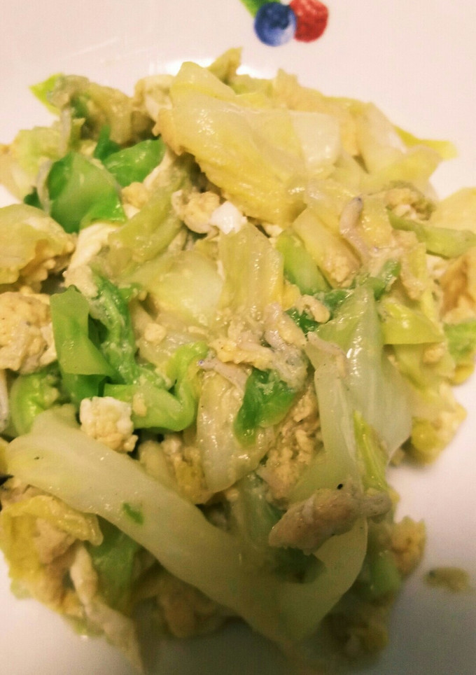 簡単キャベツと卵の炒め物-レシピのメイン写真