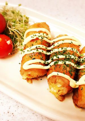 豚薄切り肉の千切りキャベツ巻き巻き-レシピのメイン写真