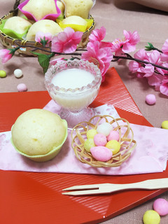 砂糖不使用!甘酒で簡単ふわふわ蒸しケーキ-レシピのメイン写真