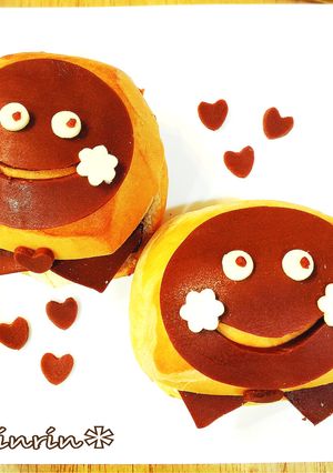 バレンタインパン☆チョコバナナパン-レシピのメイン写真