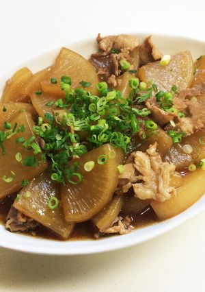 豚バラ大根☆すき焼きのタレで簡単!-レシピのメイン写真