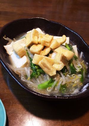 菜の花と豆腐のあったかやさしい餡かけ。-レシピのメイン写真
