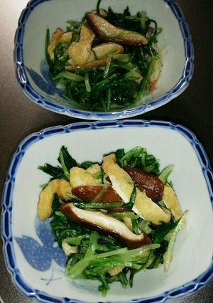 水菜炒め-レシピのメイン写真
