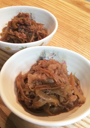 ごぼうと牛バラ肉のしぐれ煮-レシピのメイン写真